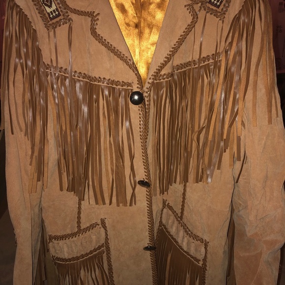 NWOT - Scully Suede Leather Fringed Coat in Bourbon Roar - Picture 6 of 14